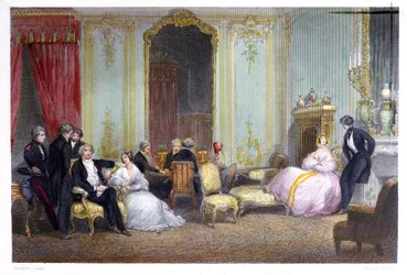 Een Familie in een Interieur, 1842